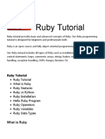 Ruby Tutorial