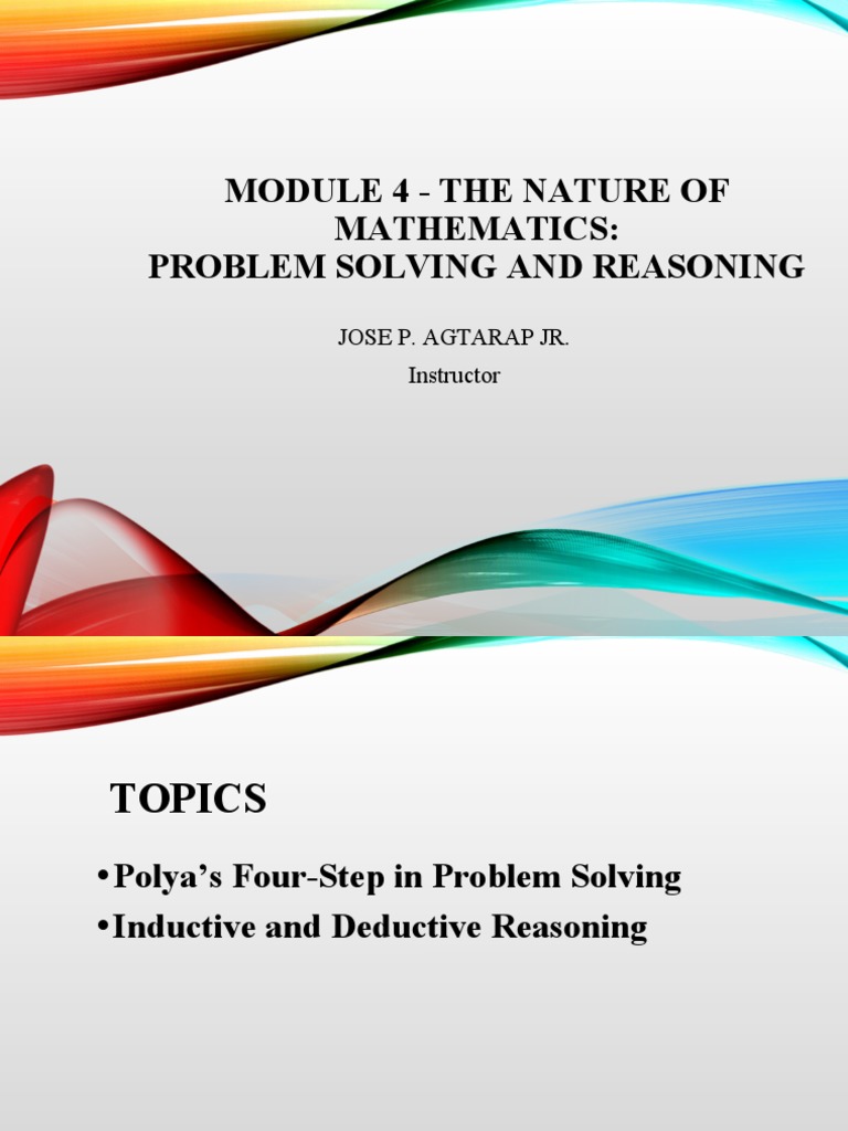 Mathmw polyas problem solving pdf inductive reasoning mathematics