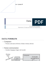 Lecture 4 Data Formats