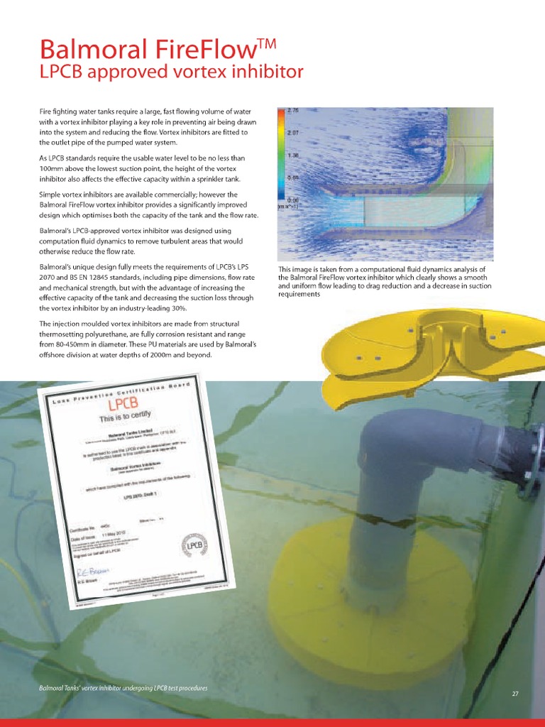 ecatBALMORAL Vortex Inhibitor Data Sheet | PDF
