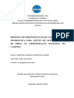 Proposta de Implementação de Uma Aplicação Informática para Gestão de Licenciamentos de Obras Na Administração Municipal Do Cazengo