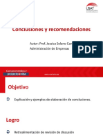 Concusiones y Recomendaciones