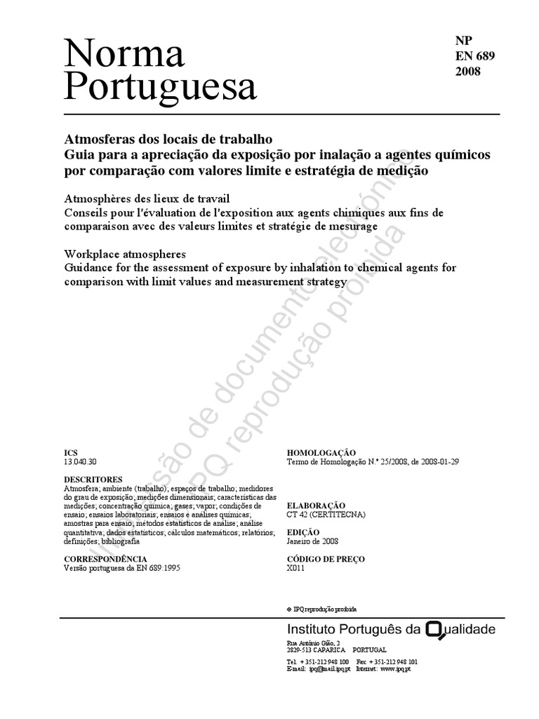 En 689 | PDF | Medição | Amostragem (Estatística)