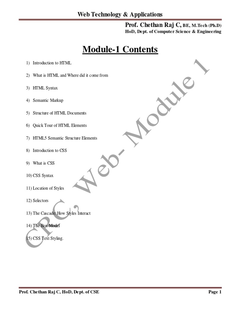 Web Tech and Application | PDF | Html | Html Element