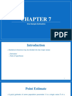 Chapter 7 One-Sample Estimation