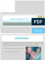 Pharyngocutaneous Fistula