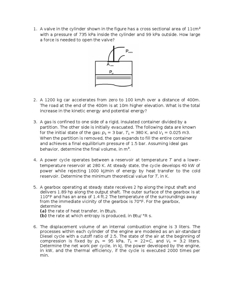 Engineering Problems on Energy and Forces | PDF