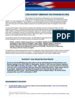 Instructions For The 2009 Diversity Immigrant Visa Program (Dv-2009)