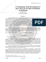 Translation and Terminology in The Development of African Languages The Case of Legal Terminology in Mbafeung Ijariie20766 PDF