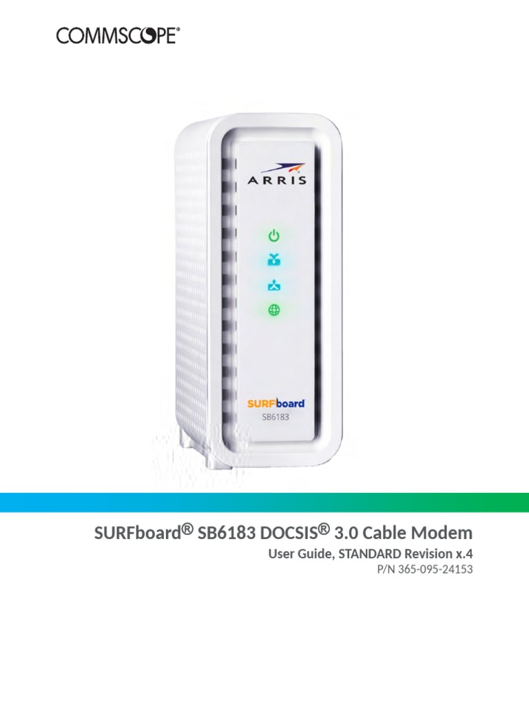 Arris SB6183 User Guide PDF