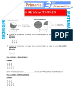 Tipos de Fracciones para Tercero de Primaria