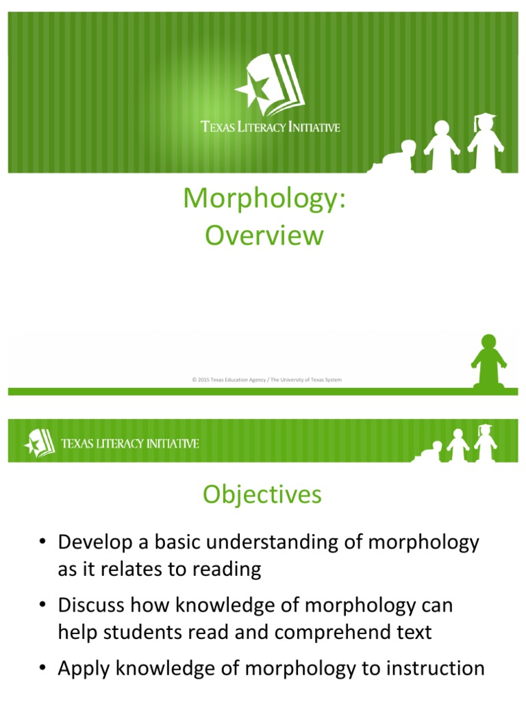 Morphology Overview Slides PDF