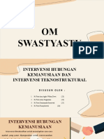 KELOMPOK 8 (Intervensi Hubungan Kemanusiaan & Intervensi Teknostruktural)