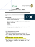 III PARCIAL Desarrollo y Comportamiento Organizacional