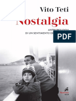 Nostalgia. Antropologia Di Un Sentimento Del Presente (Vito Teti)