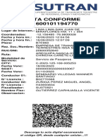 Acta Conforme #600101194770: Descarga Tu Acta Digital Escaneando El Código QR, Desde Cualquier Celular... !!!