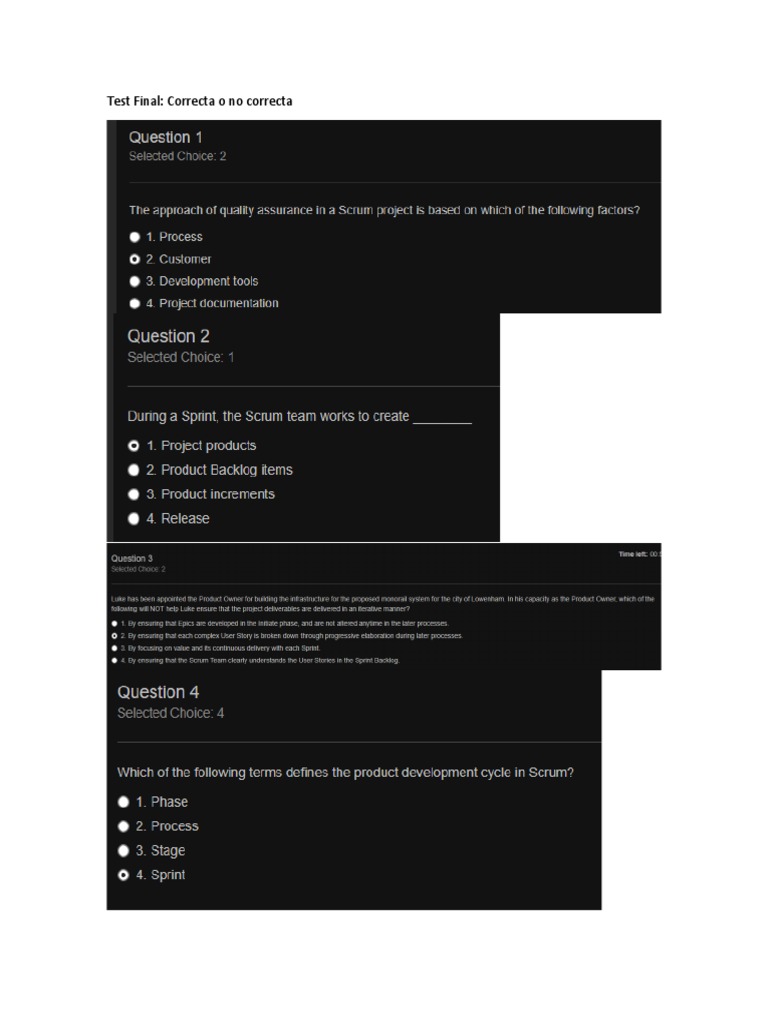 Test Final Answers | PDF