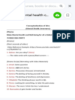 Script For Mental Health Campaign Vid - Conceptua