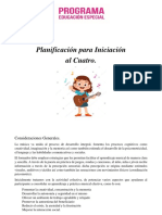 Planificación iniciación al Cuatro