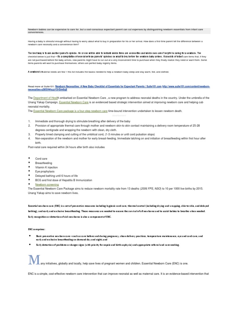 Newborn Babies Can Be Expensive To Care For PDF Infants Breastfeeding