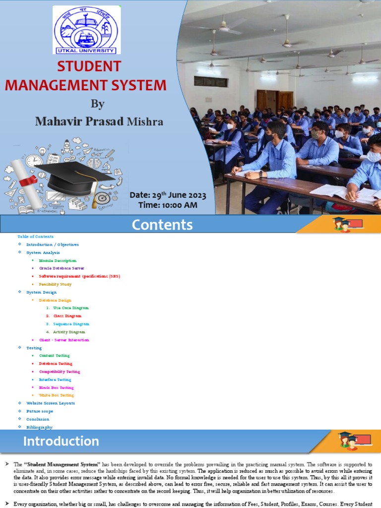 Student Management System | PDF | Software Testing | Databases