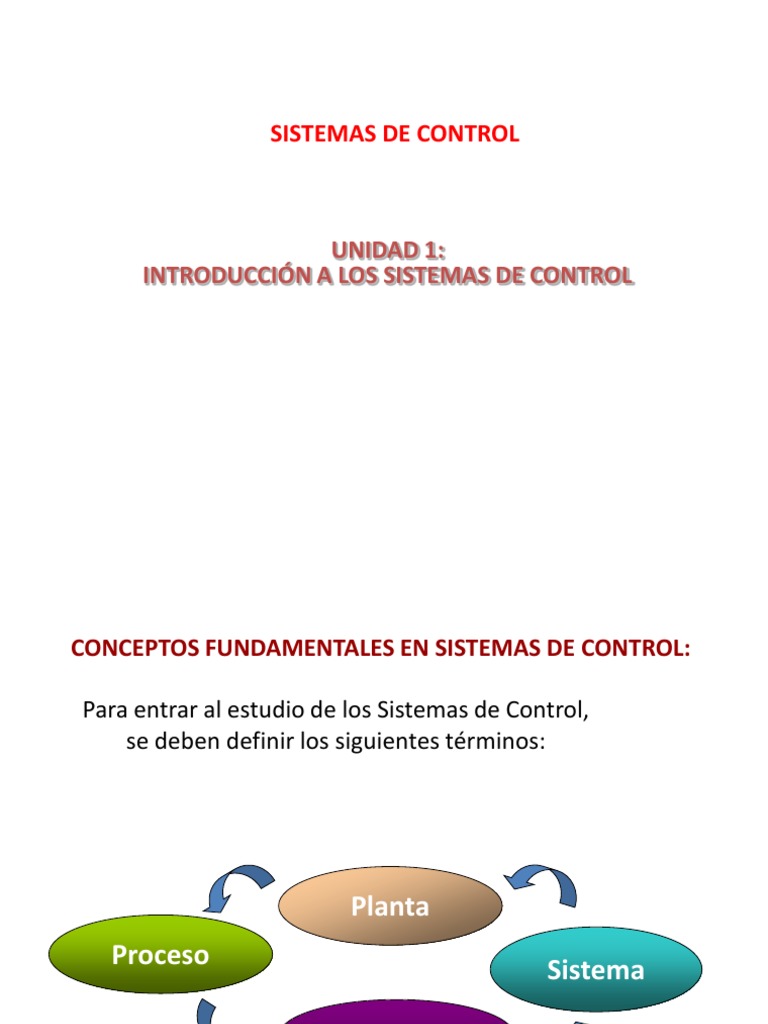 Introducción a Sistemas de Control | PDF | Sistema de control ...