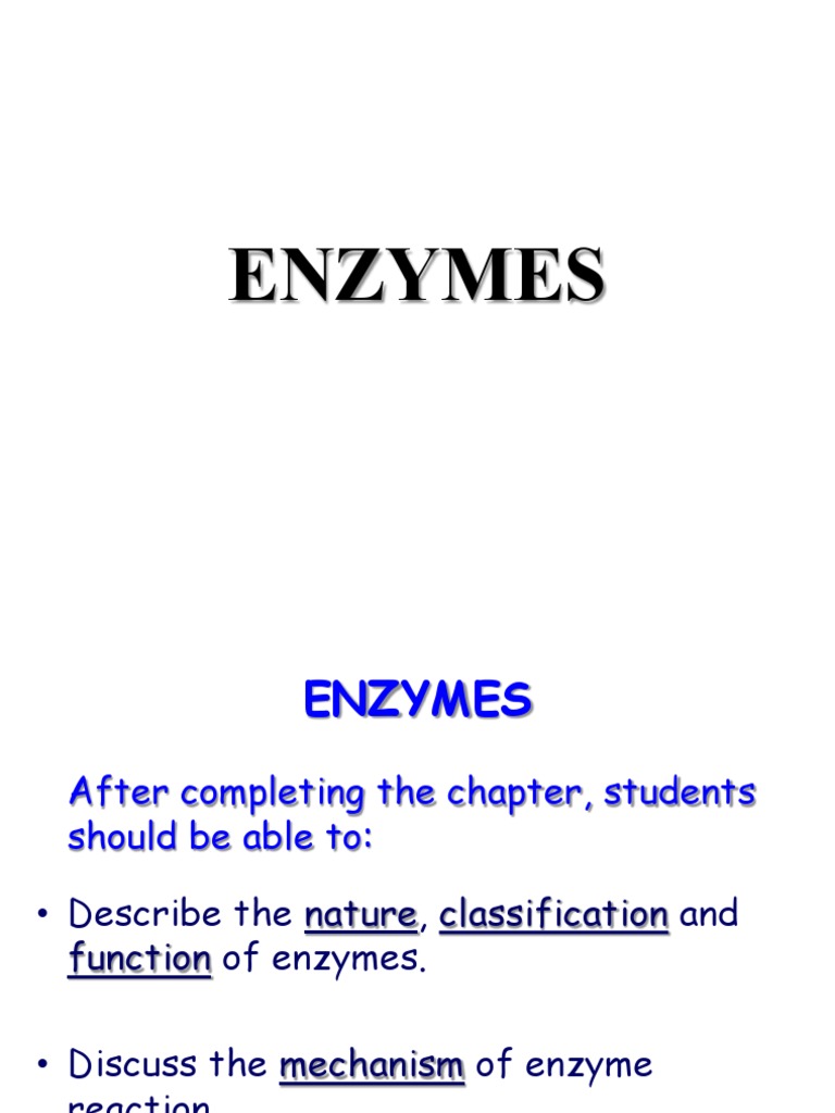 Enzymes PDF Enzyme Cofactor (Biochemistry)