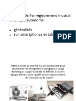 5 - Enregistrement Autonome Généralités:SMARTPHONES