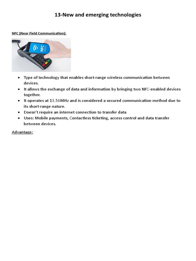 Emerging technology | PDF