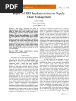 Impact of ERP Implementation On Supply Chain Management: (Vol I, Issue Iv, December 2011)