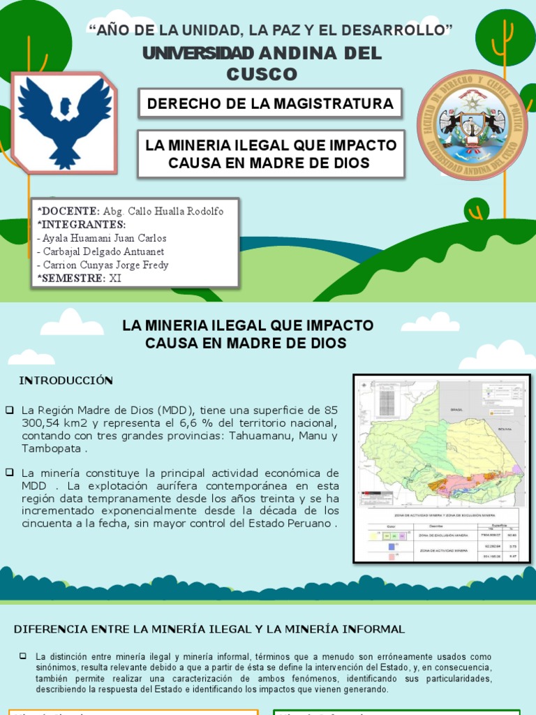 Impacto de la Minería Ilegal en Madre de Dios | PDF | Minería | Agua