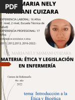 Ética y Legislación en Enfermería