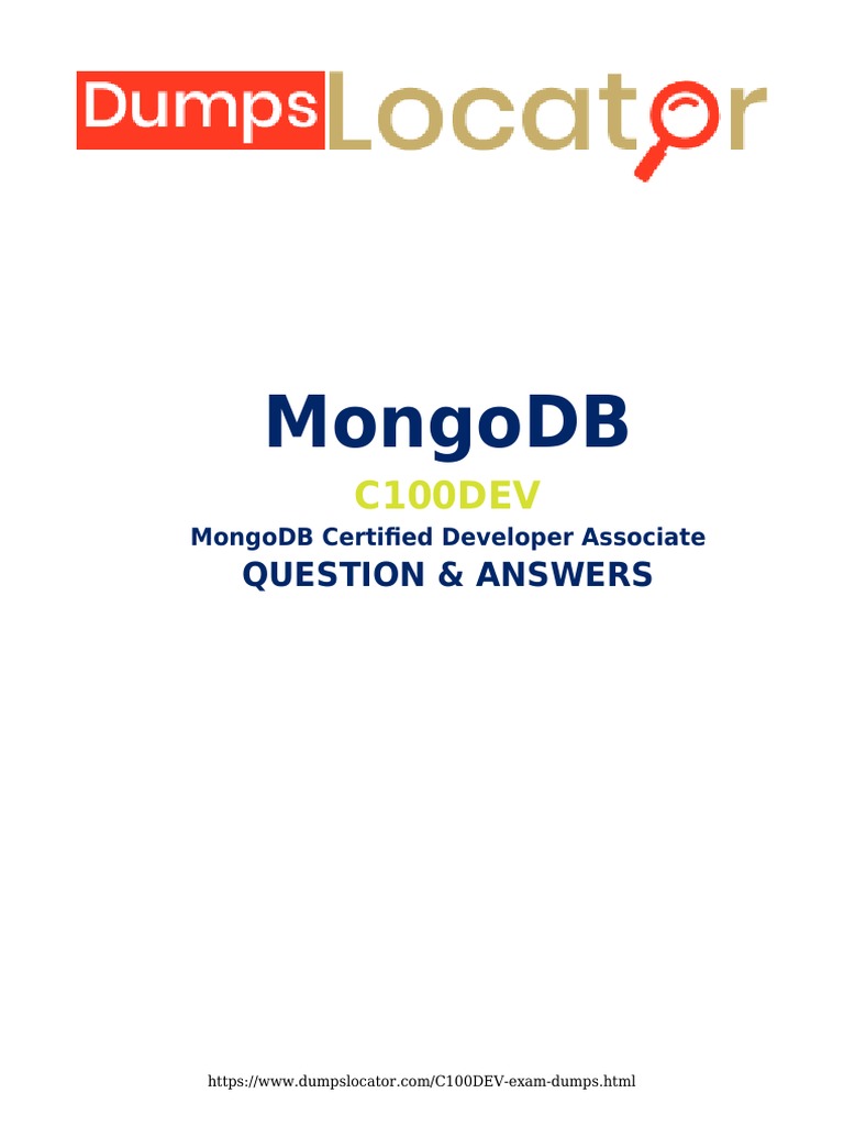 C100dev 3 pdf mongo db database index