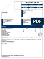 Certificate of Analysis: Material: ACTIMATRIX® 974 POLYMER, BOX Batch: 0000133722 Quantity: 27 CXC Country of Origin: US