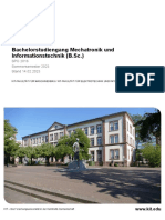 Modulhandbuch Bachelorstudiengang Mechatronik Und Informationstechnik (B.SC.)