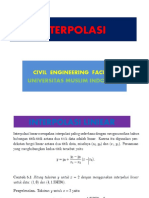 Metode Numerik - Week Ix Interpolasi