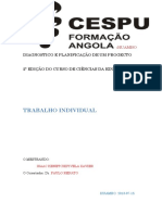 Diagnostico e Planificção de Um Progecto de Educação