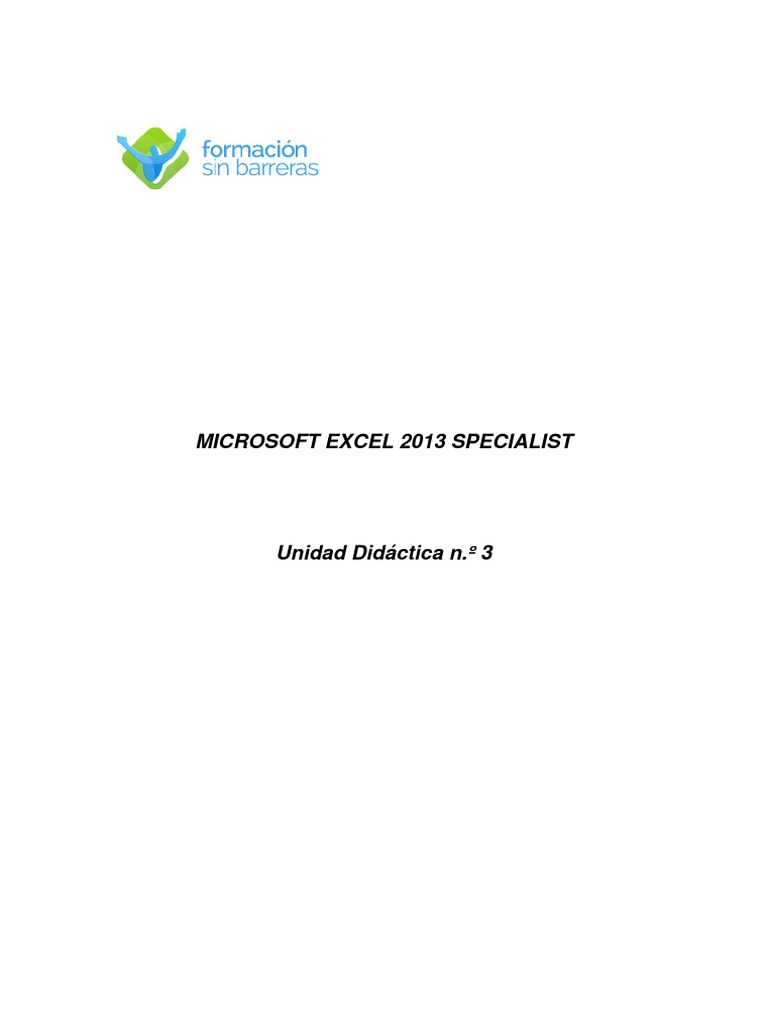 Guía de Celdas en Excel 2013 | PDF | Microsoft Excel | Hoja de cálculo