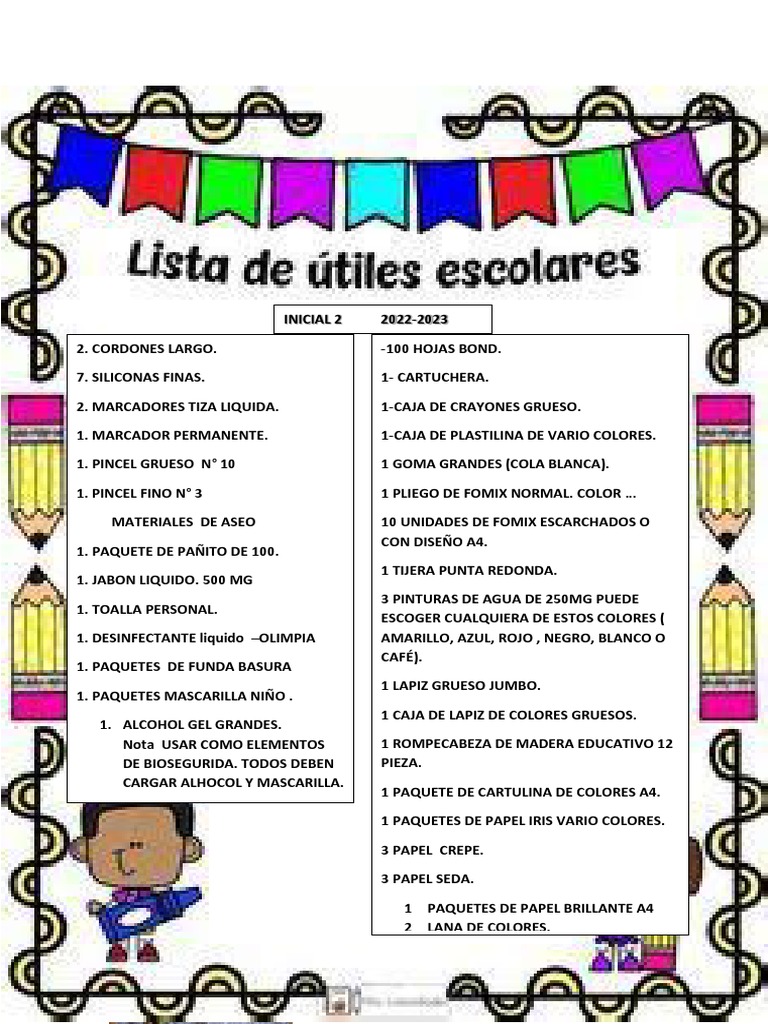 Lista Inicial | PDF