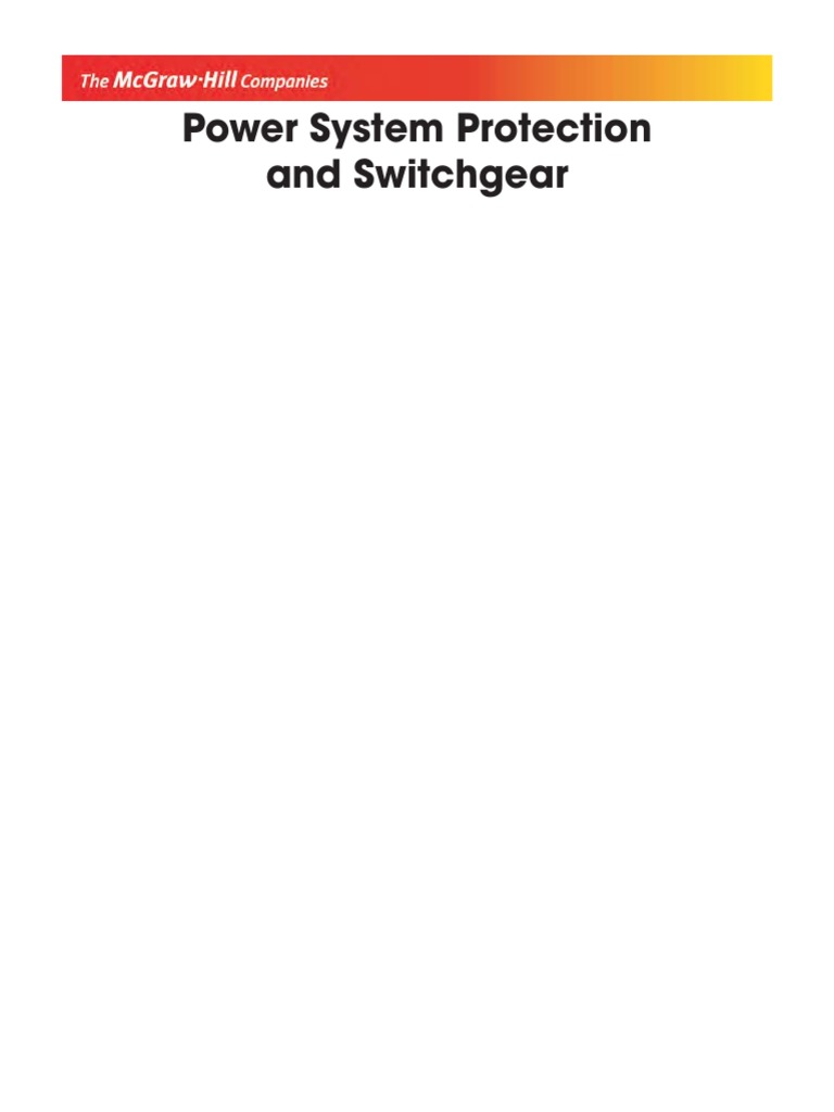 Bhuvanesh A. Oza Power System Protection and Switchgear (2011, Tata
