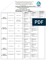 Jadwal Us, No Peserta, Dena Ruang