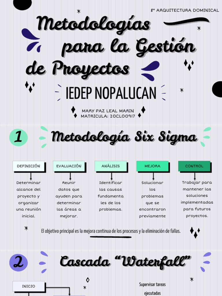 Metodologias para Gestion de Proyectos | PDF | Gestión de proyectos ...
