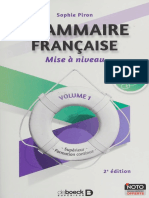 Grammaire française. Volume 1, Mise à niveau  (2)