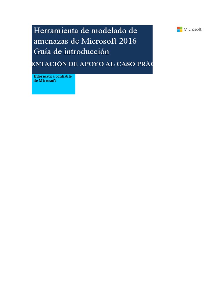 Guía de Microsoft Threat Modeling Tool 2016 | PDF | Ventana ...