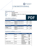 Curriculum Institucional Docente 2021