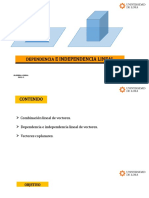 Clase 4 - 2 - Dependencia e Independencia Lineal - Al 2022-2