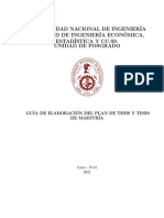 Guia de Elaboracion Del Plan de Tesis y Tesis Posgrado Fieecs 2022 (Extraoficial)
