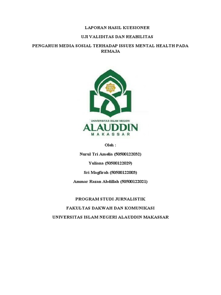 Laporan Hasil Kuesioner | PDF