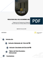 Resultados Del Ciclo Económico Del Ecuador