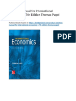 Solution Manual For International Economics 17th Edition Thomas Pugel